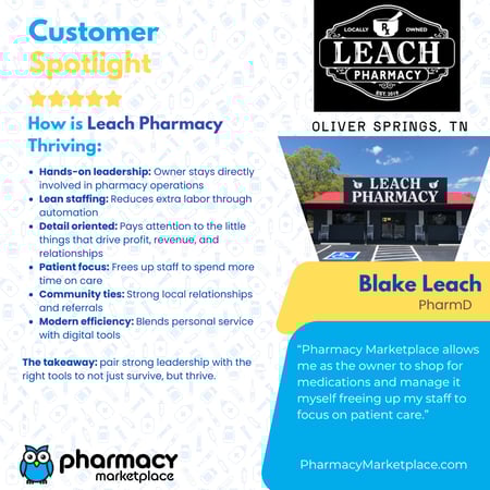 Blake Leach Oliver Springs TN Pharmacy Spotlight