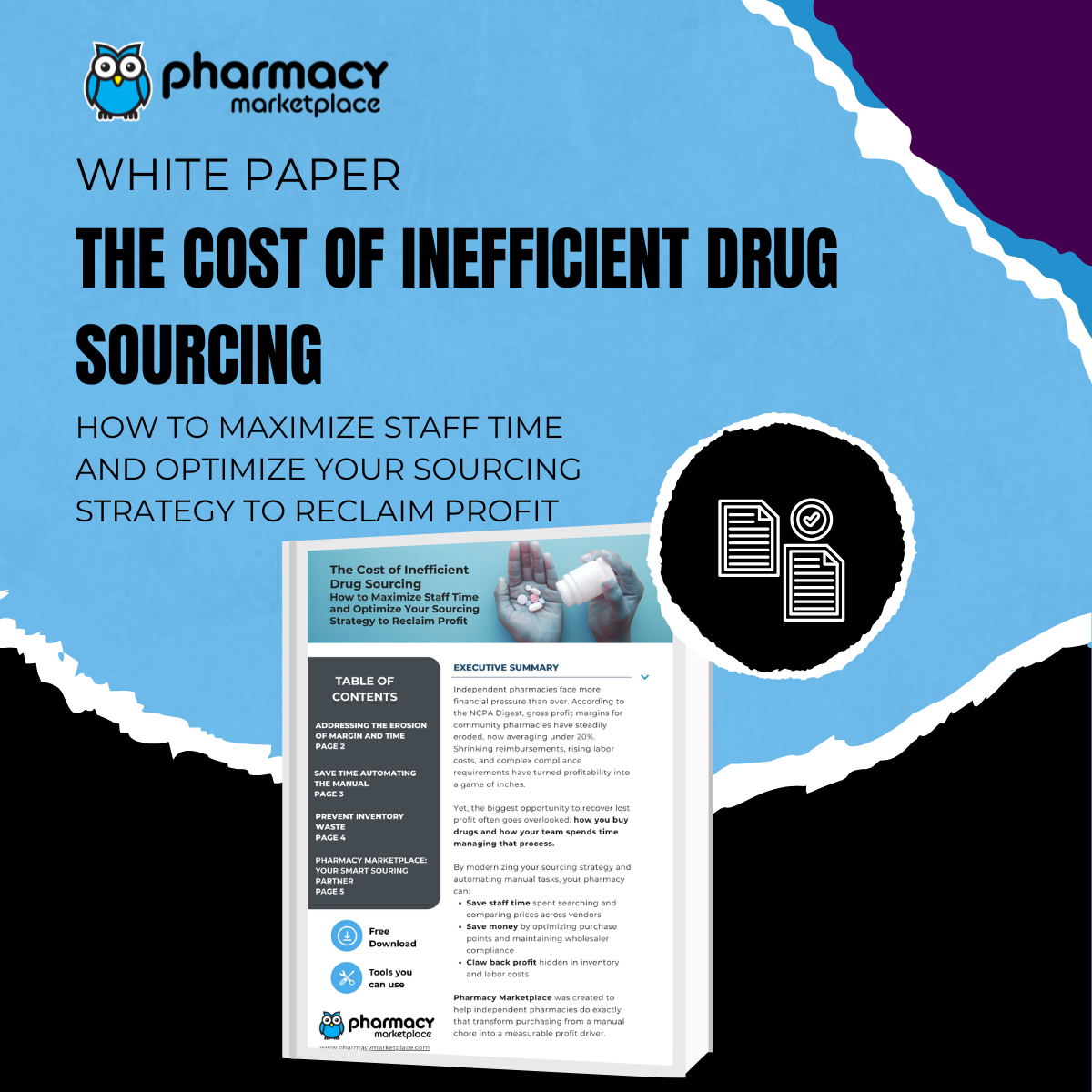 The Cost of Inefficient Drug Sourcing white paper cover